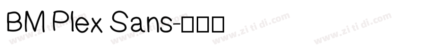 BM Plex Sans字体转换